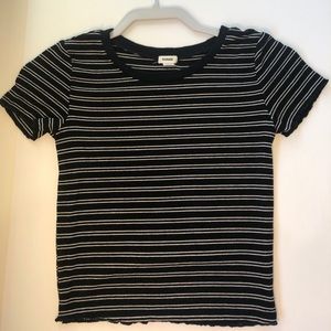 Garage black striped t shirt